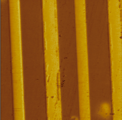 Au-Ti electrode EFM — user-selected scan angle