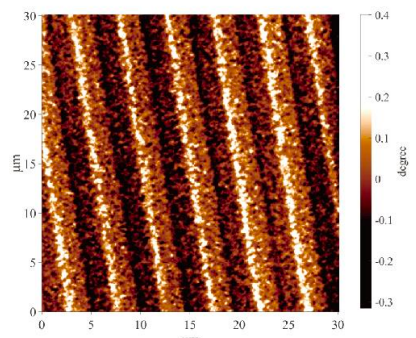 Floppy disk magnetic domains MFM demo